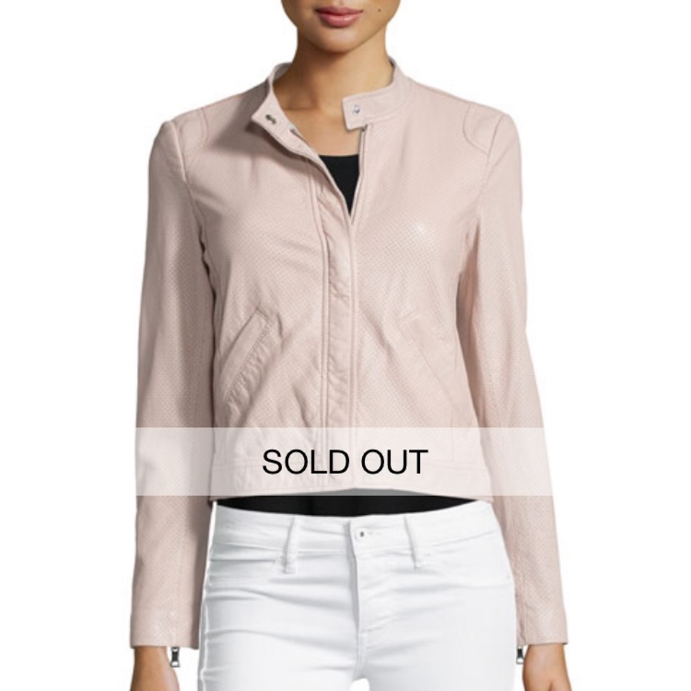 Rebecca Taylor Perforated Leather Jacket